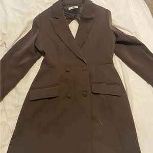 Meshki Blazer Romper with an open back